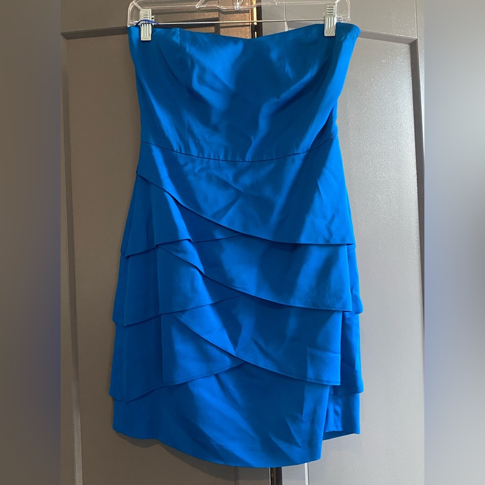 Trina Turk electric blue strapless dress - Picture 6 of 14